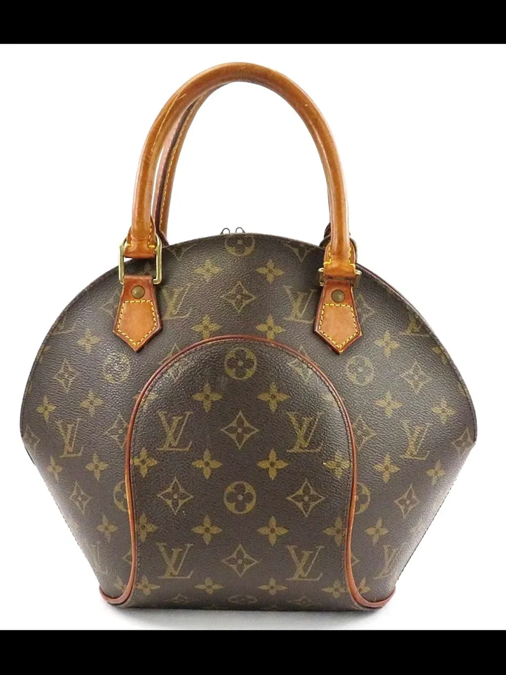 Louis Vuitton Monogram Ellipse Satchel in Brown and Tan